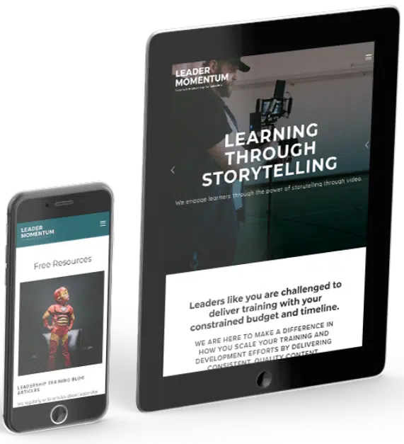 Custom website design for client Momentum Development Group