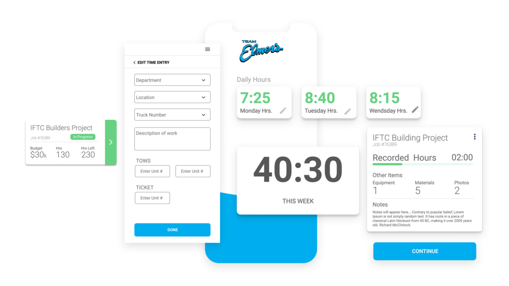 Team Elmer's custom software